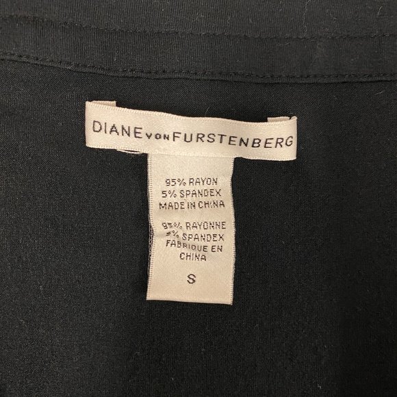 Diane Von Furstenberg Black Knit Convertible Tie Wrap Dress - S - Picture 8 of 10